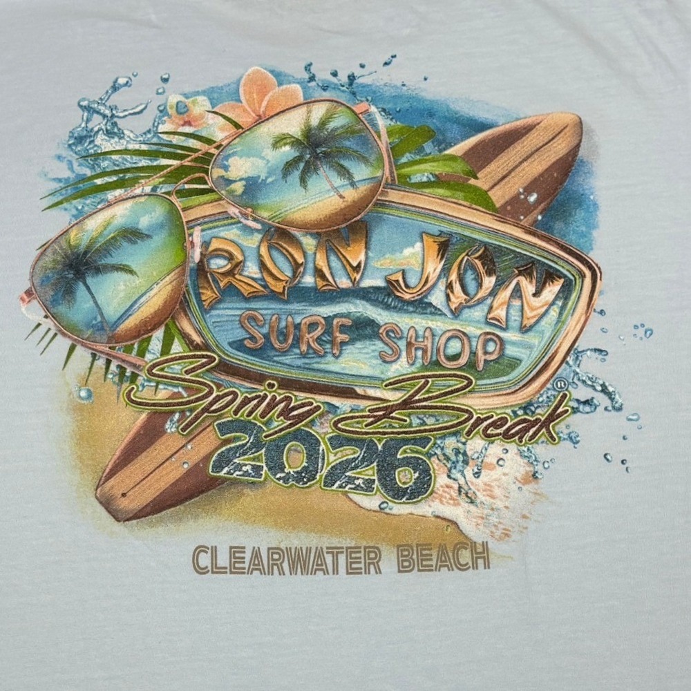 Ron Jon Surf Shop Clearwater Beach Spring Break 2026 T-Shirt Comfort Colors XL